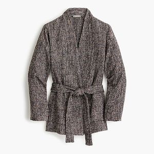 JCrew Point Sur wrap jacket Donegal tweed XS